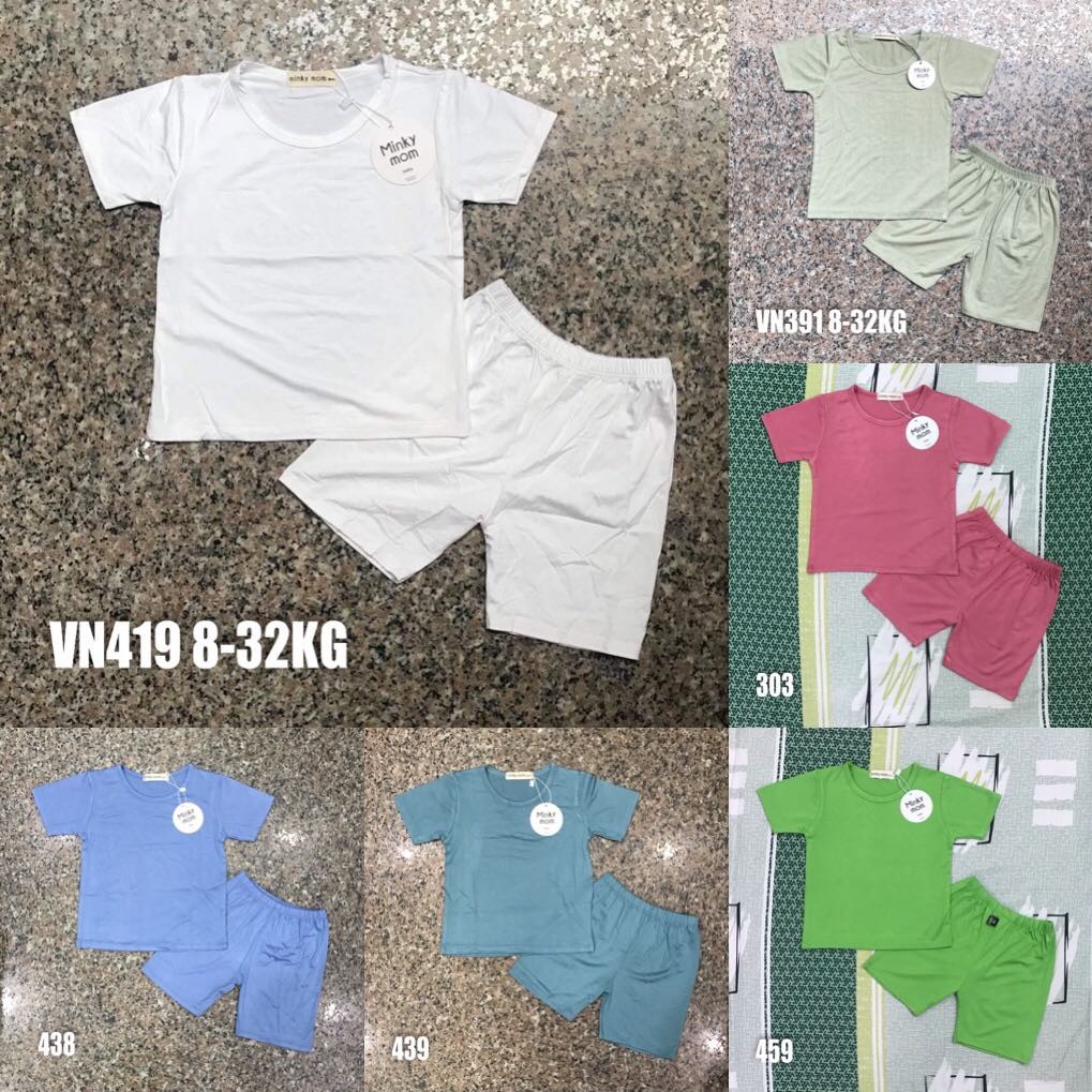 Minky Mom short sleeve Set, Short Sleeve. Super Soft And Cool Mimky Mom Set For Boys And Girls, Size From 80-150.