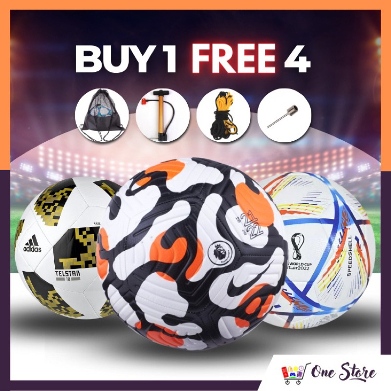 High Quality Size 5 Bola Sepak/Padang AntiSlip Soft PU Leather Soccer Football