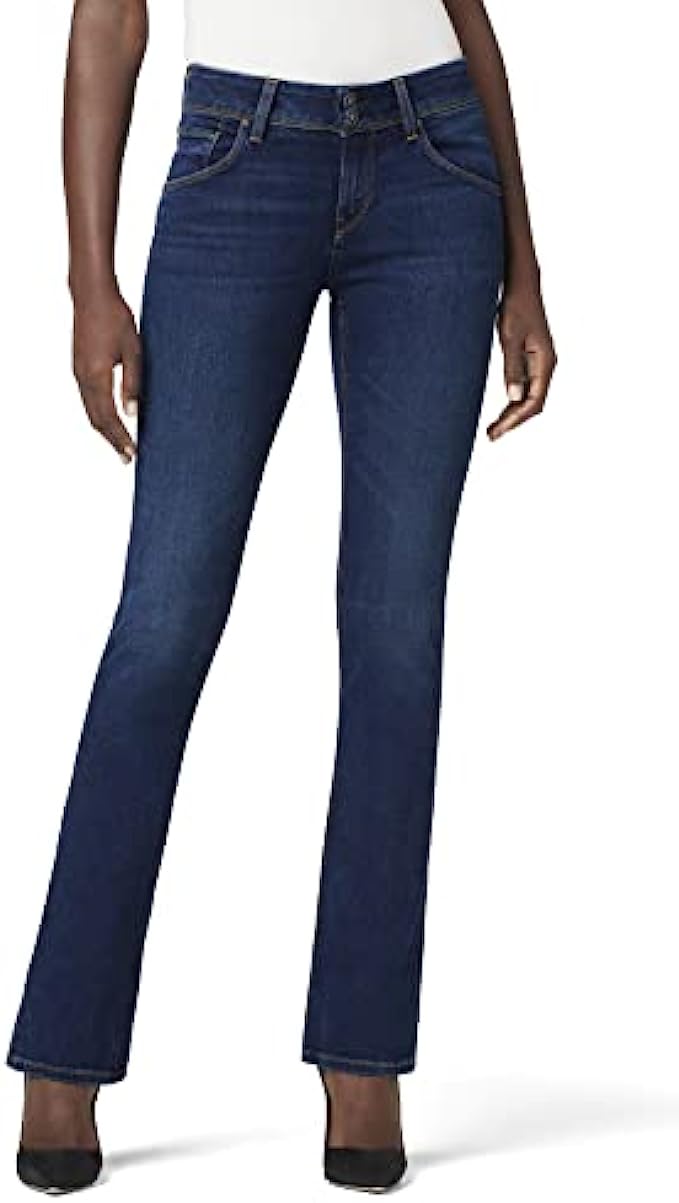 HUDSON Women's Beth Mid Rise, Baby Bootcut Jean with Back Flap Pockets Rp