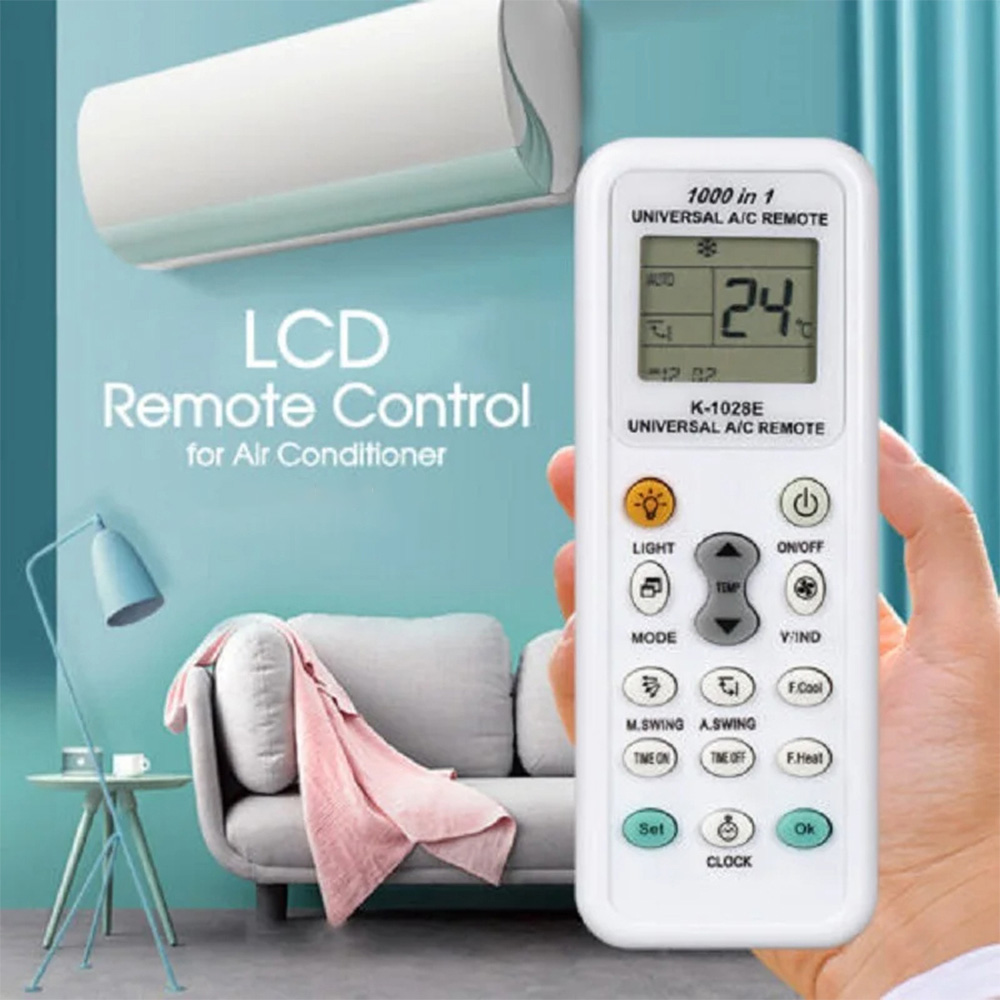 1000 in 1 Universal A/C Air Conditioning Remote Control Air Con All Major Brands LCD Dgs